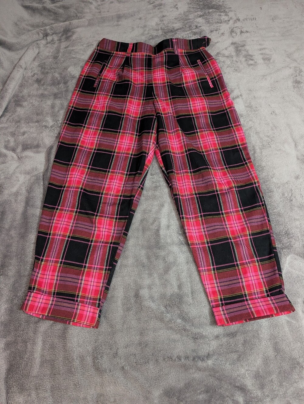 Topshop Pink Tartan Pants